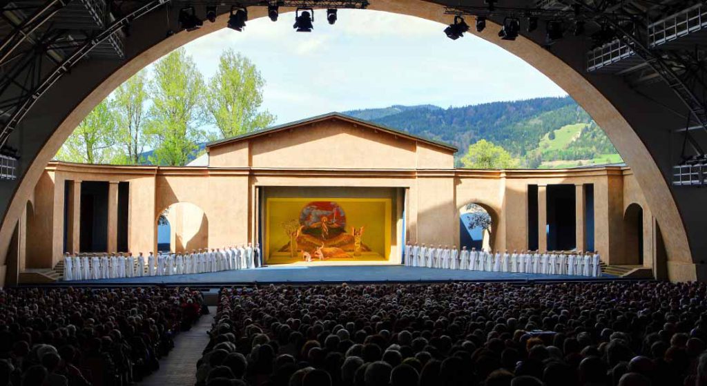 En scene fra pasjonspillet i Oberammergau.