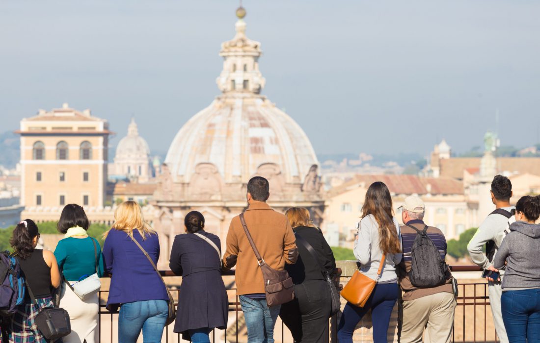 Turister i Roma, Italia
