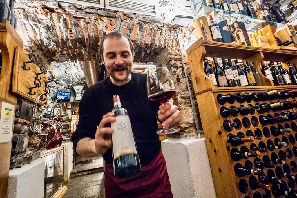 Italiensk vin i Piemonte.