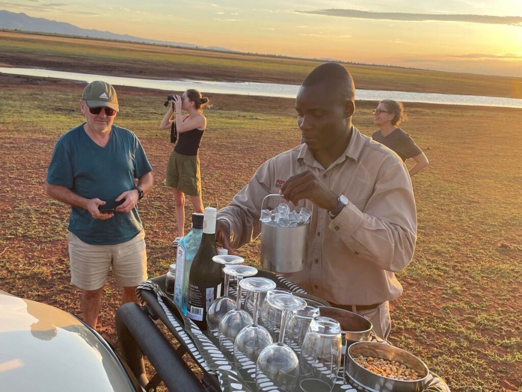 Sundowner i Afrika