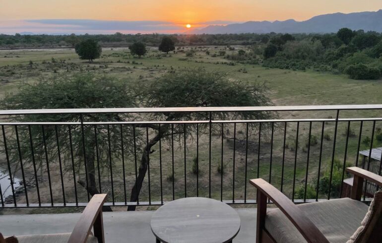 Sundowner fra balkong