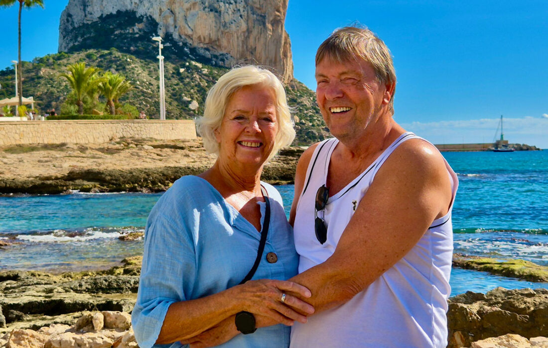 Terje og Berit ble et par på langtidsferie på Calpe.